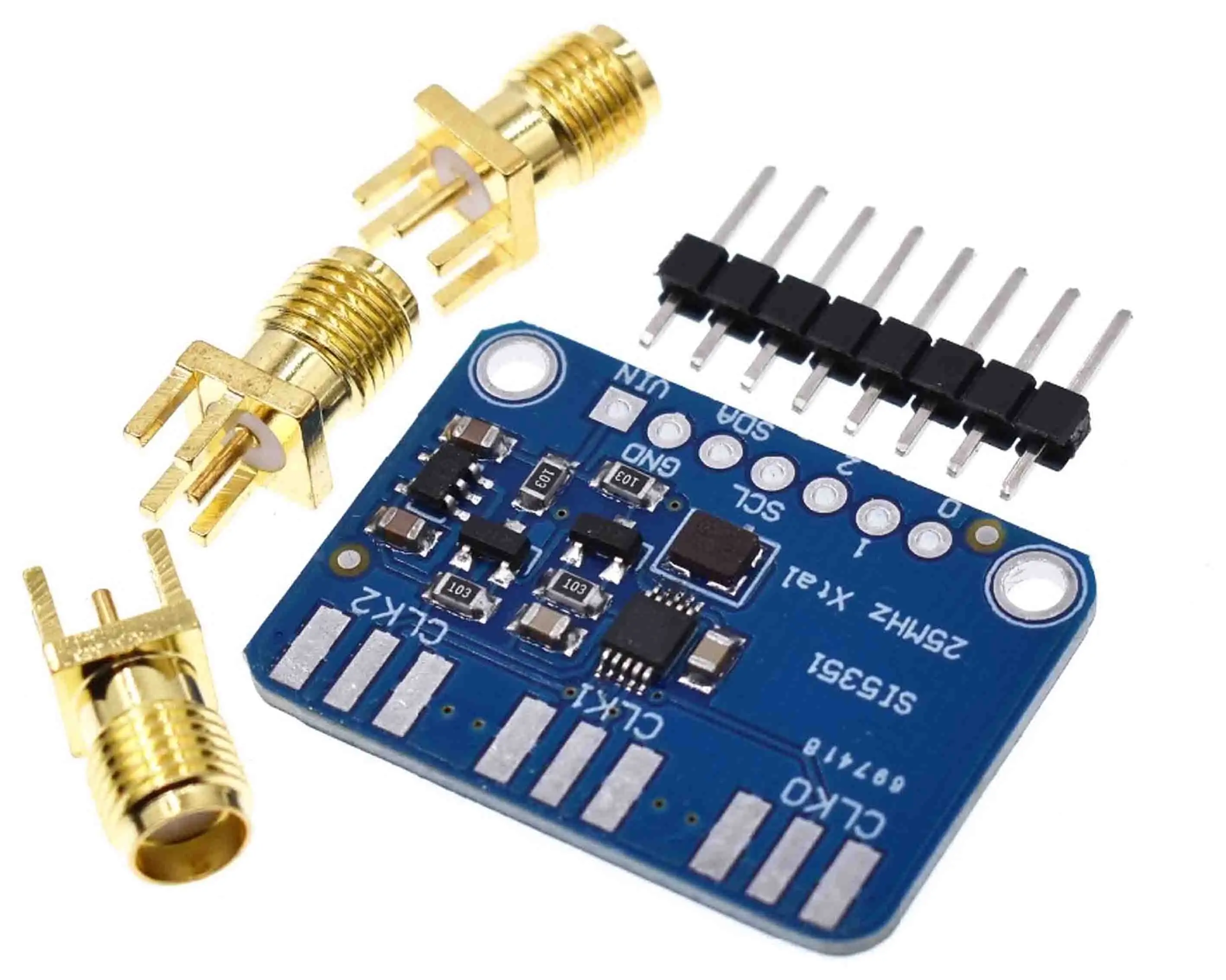 DC 3 V-5 V CJMCU-5351 Si5351A Si5351 I2C тактовый генератор коммутационная плата модуль генератор сигналов часы 8 кГц-160 МГц для Arduino - Цвет: Picture1