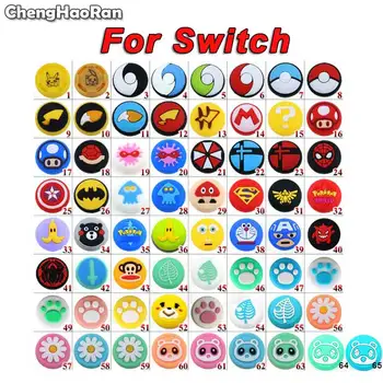 

ChengHaoRan 2pcs Joystick Cover Thumb Stick Grip Cap For Nintend Switch NS Lite Joy-Con Animal Crossing Cat Paw Thumbstick Case