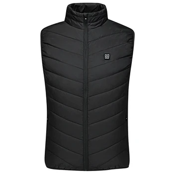 

Unisex Outdoor Camping Fishing Hunting Zipper Heated Vest Electric Warm Sleeveless Hiking Adjustable Temperature Autumn Winter
