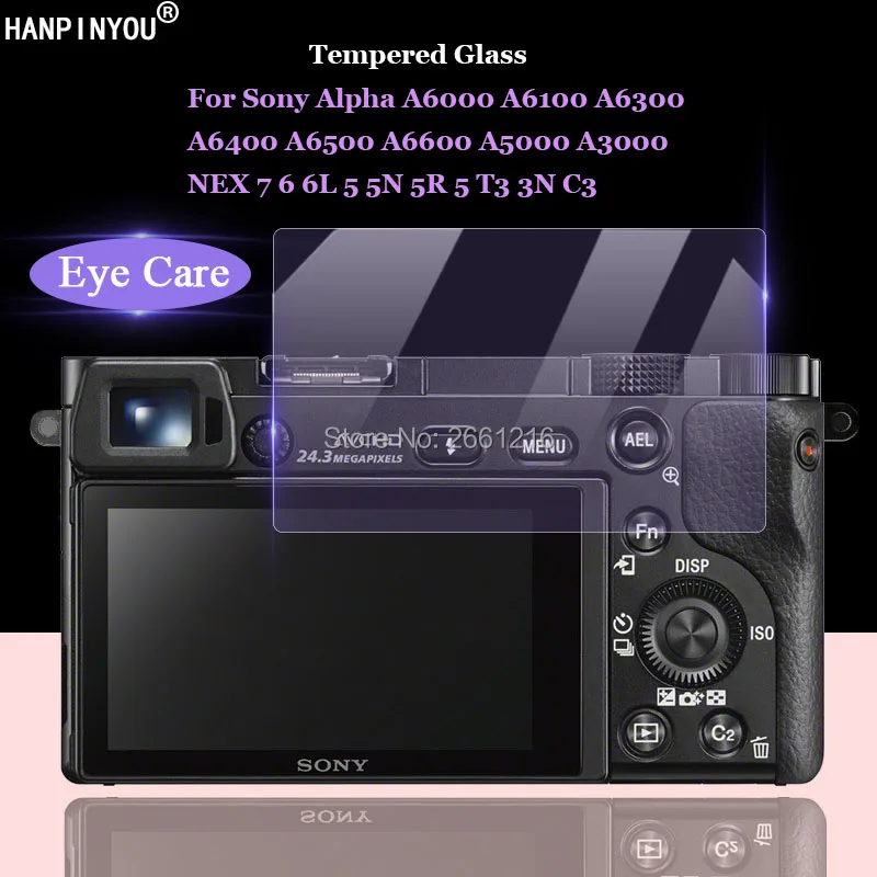 Для Sony Alpha A6000 A6100 A6300 A6400 A6500 A6600 A5000 A3000 защита от синего света закаленное стекло 9H 2.5D
