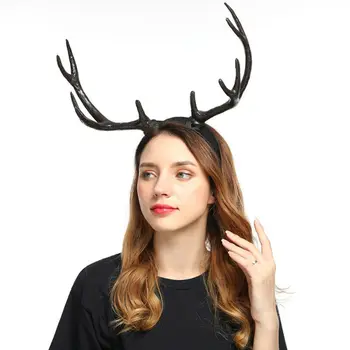 

2020 New Cow Ears Light-up Horns Ears Dalmatian Ears Bull Horns Costume Hat New Year Elk Antler Hairband Party Wedding Decor