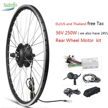 

24V/36V 250W E Bike Conversion Kit Rear Wheel Ebike Kit Electric Bike Conversion kit Bicycle Motor Wheel/16/20/26/28 inch/ 700C