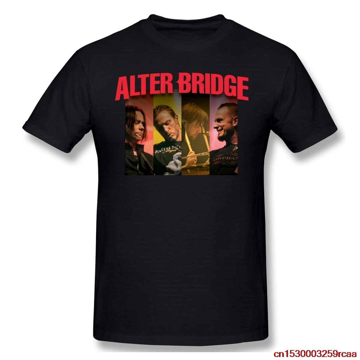 FGHFG Alter Bridge мужская хлопковая забавная рубашка TFGHFG с коротким рукавом черного