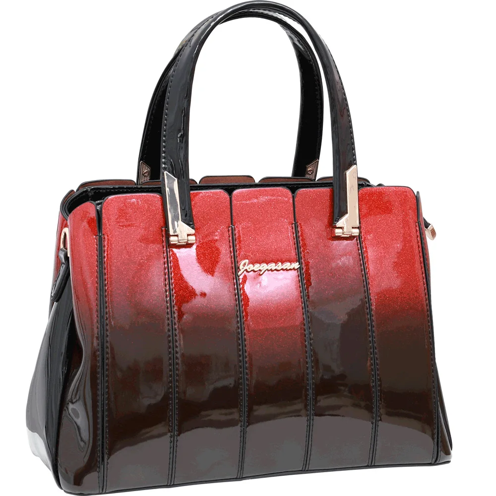 

CR Women Lady 2020 New Solid Shoulder Bags Vintage gradient PU leather tote