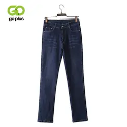 GOPLUS джинсы с высокой талией Большие размеры женские прямые брюки обтягивающие джинсы женские большие размеры джинсы с высокой талией Femme