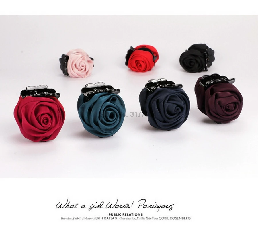 DHL 500 шт. модные Корейский бренд зажим для волос Роза заколки аксессуары Для