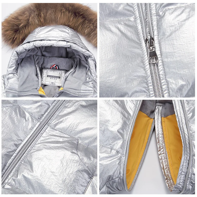 Online 30 traje de nieve de invierno ruso 2019 chaqueta de bebé 90% pato abajo ropa infantil al aire libre niñas escalada para niños mono 2 ~ 5y