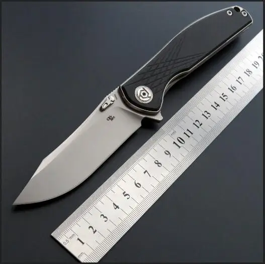 Нож CH CH3516 складной нож S35VN лезвие шарикоподшипник TC4+ рычаг CF Кемпинг Охота Карманный фрукты Ножи EDC инструмент - Цвет: A1