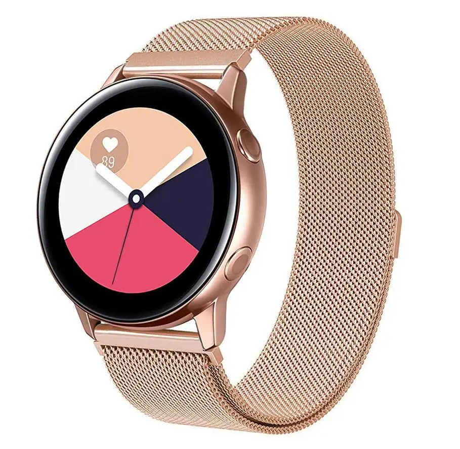 

20mm Width Milanese Loop Bracelet Strap For Samsung Galaxy Watch Active 40mm/Galaxy Watch 42mm Magnetic Band Wholesale