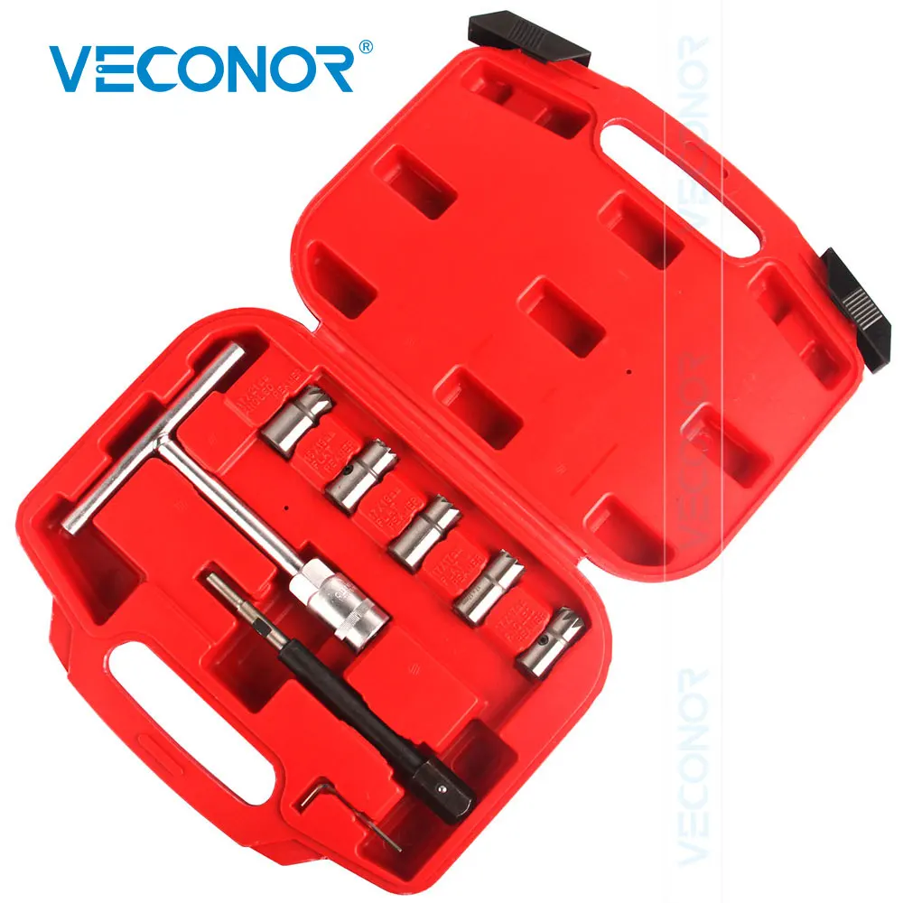 Cena 7 sztuk wtryskiwacz oleju napędowego zestaw do wycinania siedzeń do czyszczenia wtryskiwaczy i Recutting Rail silniki diesla