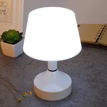 

USB Rechargeable Desk Reading Light Energy Saving LED Table Lamp Eyes Protection White Night Lamp With Lampshade Bedroom Decor