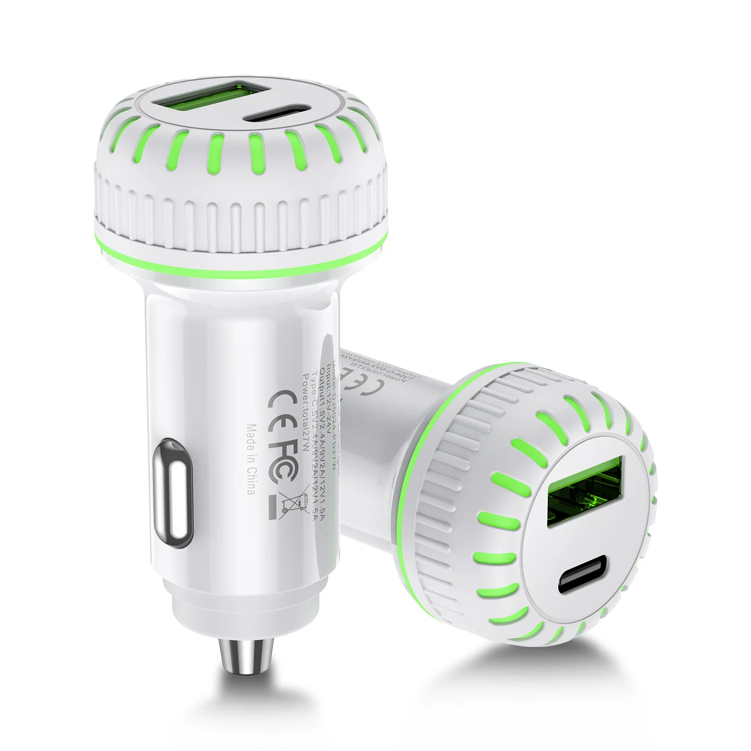 QC 3,0 быстрое зарядное устройство для автомобиля 1 USB выход Тип C вход зарядное устройство для телефона для huawei IPhone 11 Pro 11Pro Max быстрое зарядное устройство