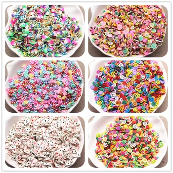 

20g Polymer Clay Mix Colors Leaf/Fruit/Dessert/Smile face/Poker Slices Flatback DIY Nail Art Supply Decoration Charm Craft