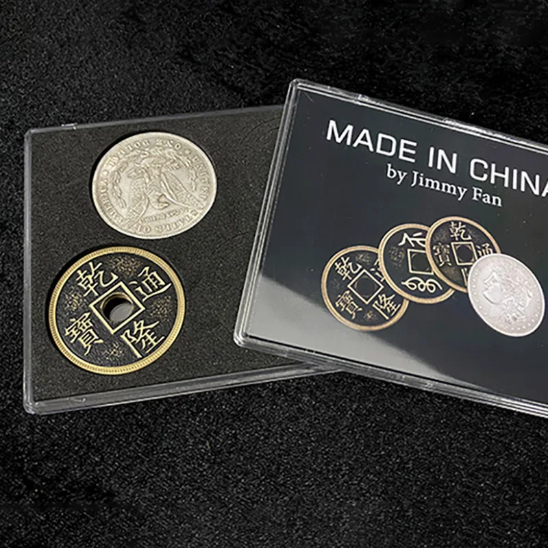 

Made in China Magic Tricks Silver Brass Coin Appear Vanish Transform Magia Magician Close Up Illusions Gimmick Props Mentalism