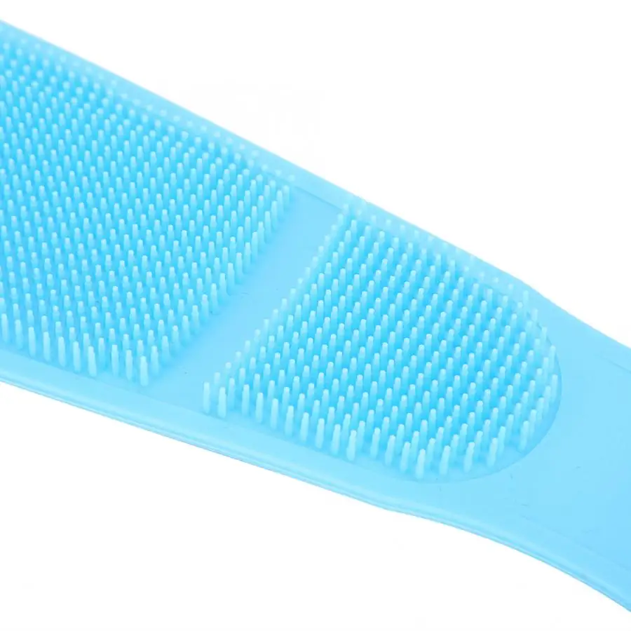 Банное полотенце голубое Силиконовое банное полотенце для душа скруббер очищающий кожу тела аксессуары для ванной комнаты скруббер для душа