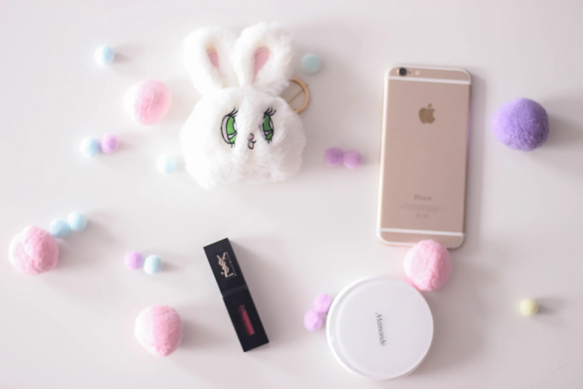Wego Япония милый девушки кролик мешок плюшевый кролик голова кулон брелок