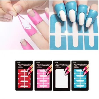 

10pcs/Set U-shape Nail Form Guide Sticker Nail Polish Varnish Protector Nail Polish Holder Tool Makeup Protector Stickers