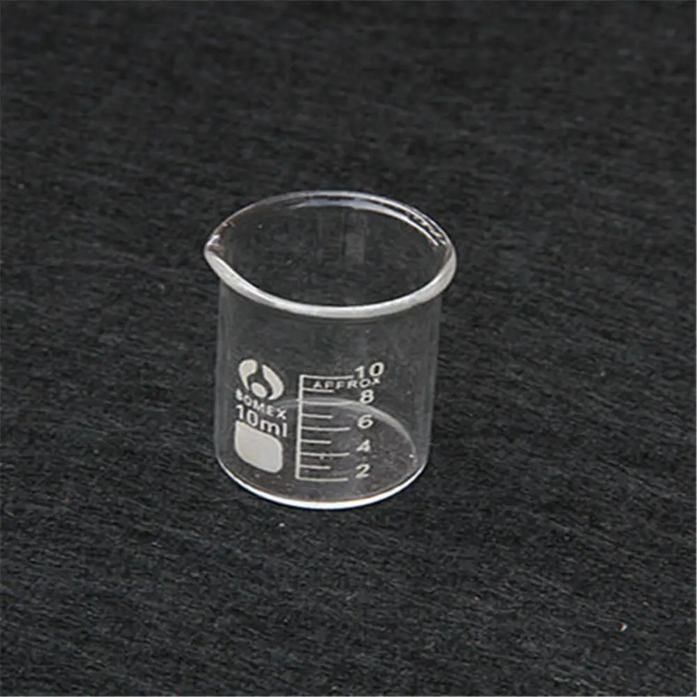 Borosilicate Glass Beaker 5/10/50/100ml High Borosilicate Thickened Measuring Cup Chemical Laboratory Supplies