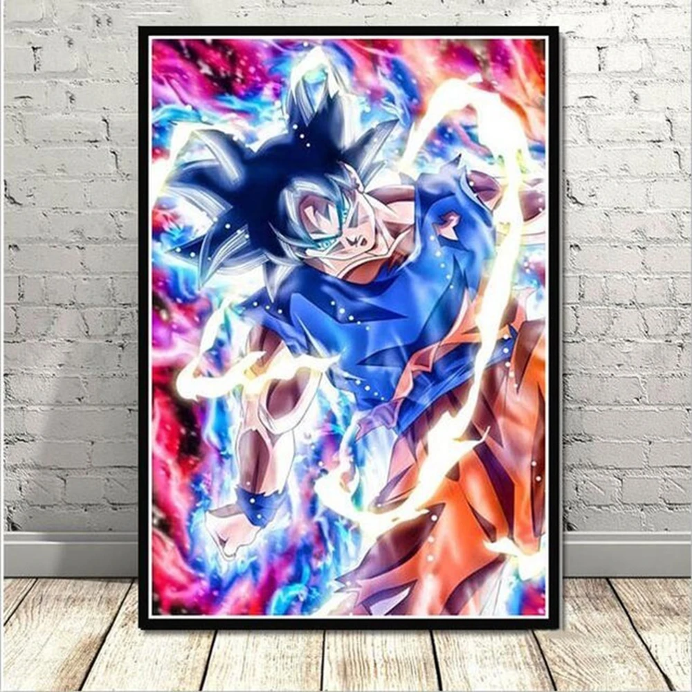 Japanese Anime Dragon Ball Goku Poster Picture Modular HD 5D Diamond Pattern Rhinestone Diamond Painting Cross Stitch Embroidery 