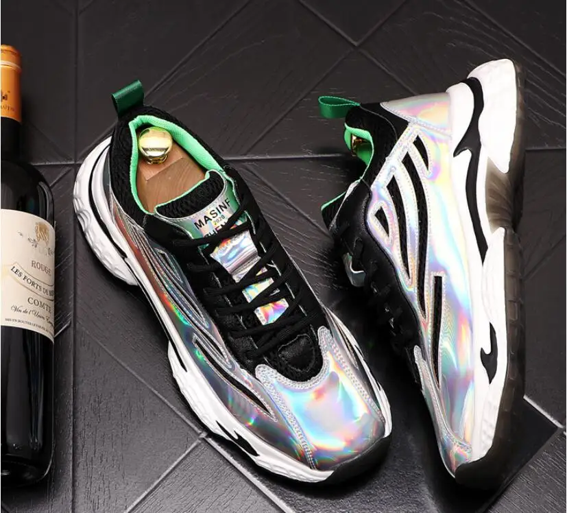 2020 new Casual Men Shoes Platform Sneakers Vintage Male Thick Sole Trainers Running Shoes High Quality Youth Boy Gym Teenagers