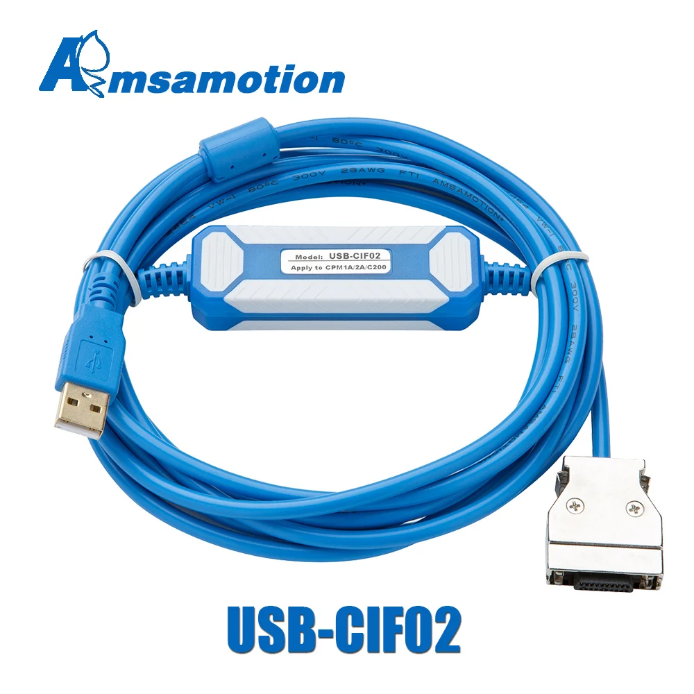 Cif02 para Omron Usb para Rs232 Adaptador Adequado Cpm1 – Cpm1a Cpm2a Cpm2ah C200hs Series Plc Usb-cif02 Usb Cqm1-cif02
