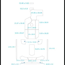 2013- Центурион FS22/FX22 плавать шаг и кокпита Pad лодка EVA Тиковый настил 1/" 6 мм