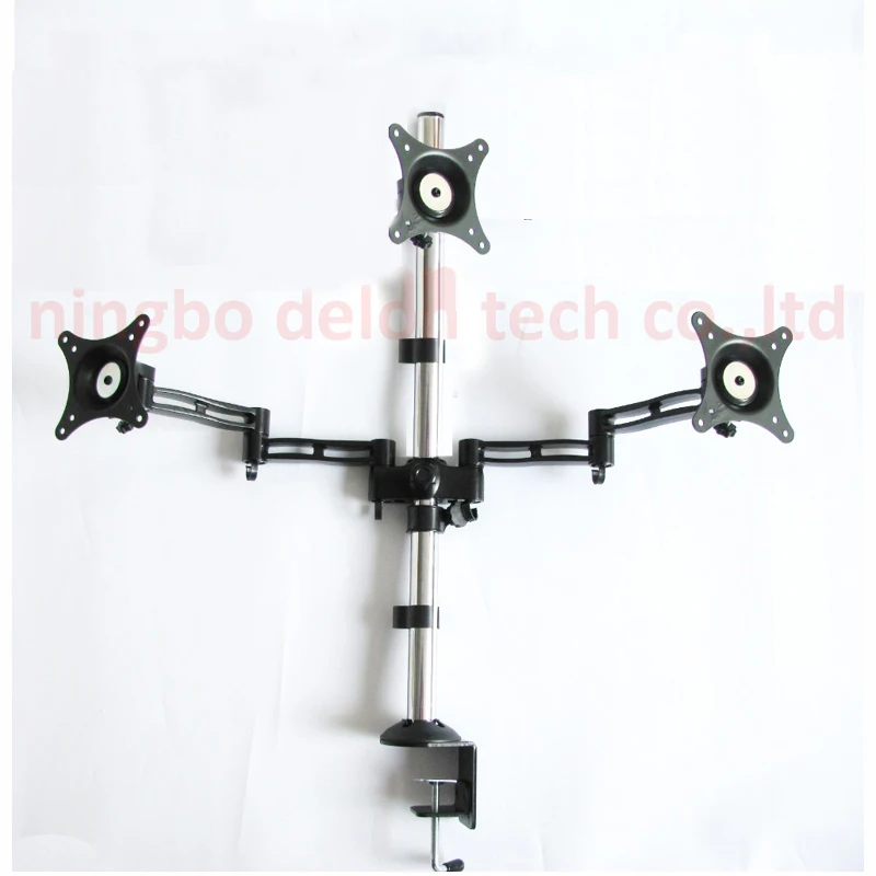 DL T503TR 10 &quot 27&quot Тройной монитор настольная подставка 360 Вращающийся Кронштейн