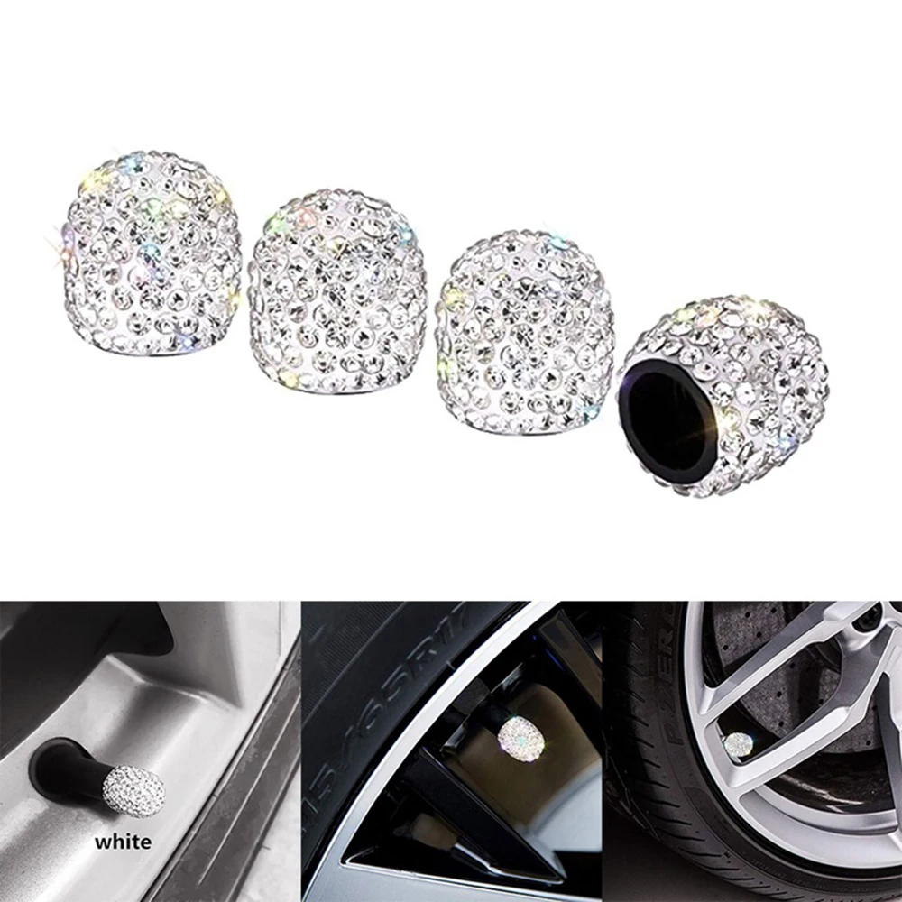 

4pcs Anti-Rust ABS Car Tire Valve cap New Design Dust Air Caps Cover Wheels Accessories for Car Auto Bicycle Vehicle Multi-color