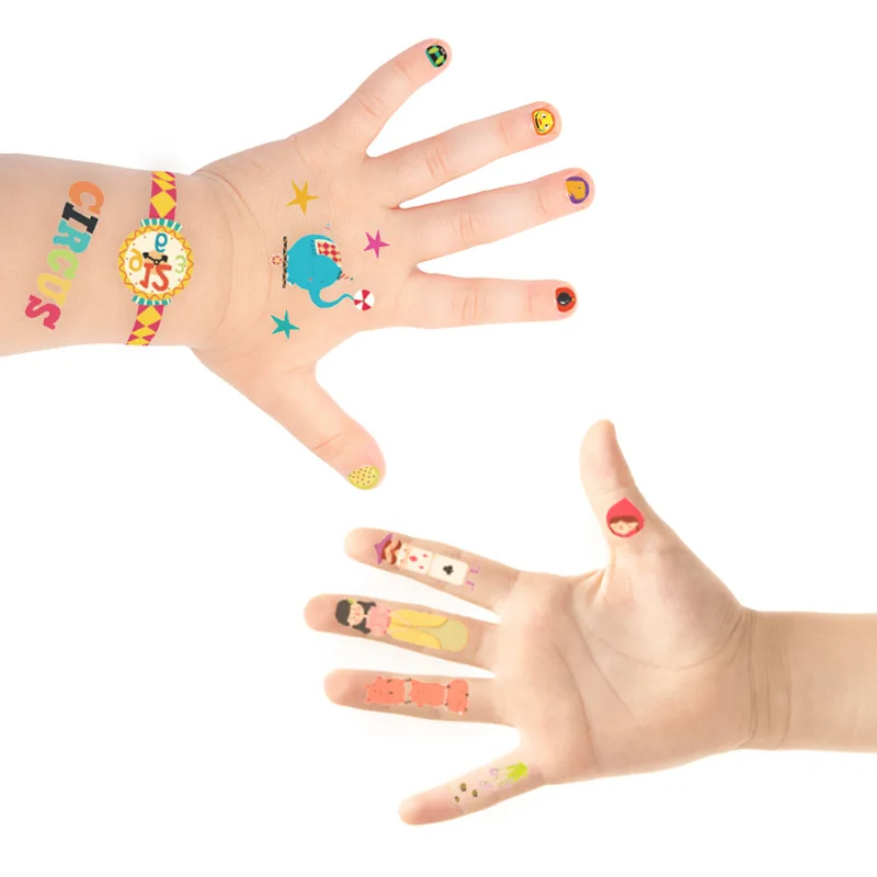 MiDeer Mi Deer Children Tattoo Sticker Safe Non-toxic Baby Nail Sticker Waterproof Long-lasting GIRL'S And BOY'S Sticker Book