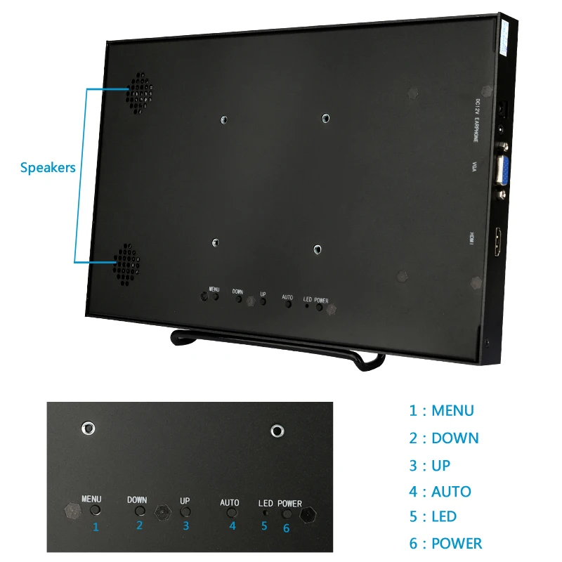 10," 1280x800 HD ЖК-экран Встроенный динамик для Raspberry Pi 3 Model B+ 3B 2B B+ с интерфейсом VGA/HDMI