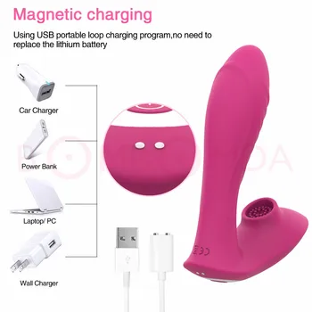 Wireless Remote Control Sucking Vibrator for Women G Spot Clit Sucker Clitoris Stimulator Dildo Sex Toys Shop for Adults Couples 6