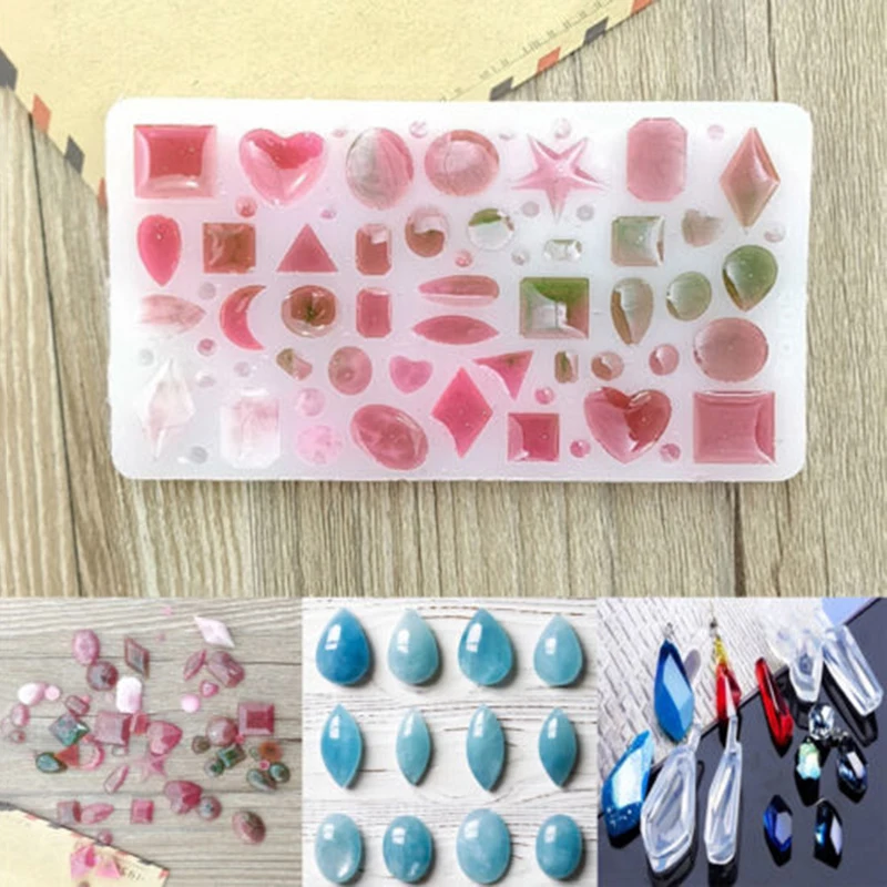 Геометрическая Ювелирная форма DIY Подвеска Серьги силиконовая смола инструмент для изготовления изделий