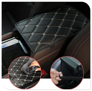 

Car Armrest Mat Auto Armrests Mats Cushion Cover Pad for Fiat Freemont Doblo 695 FCC4 500e Viaggio Strada 500C
