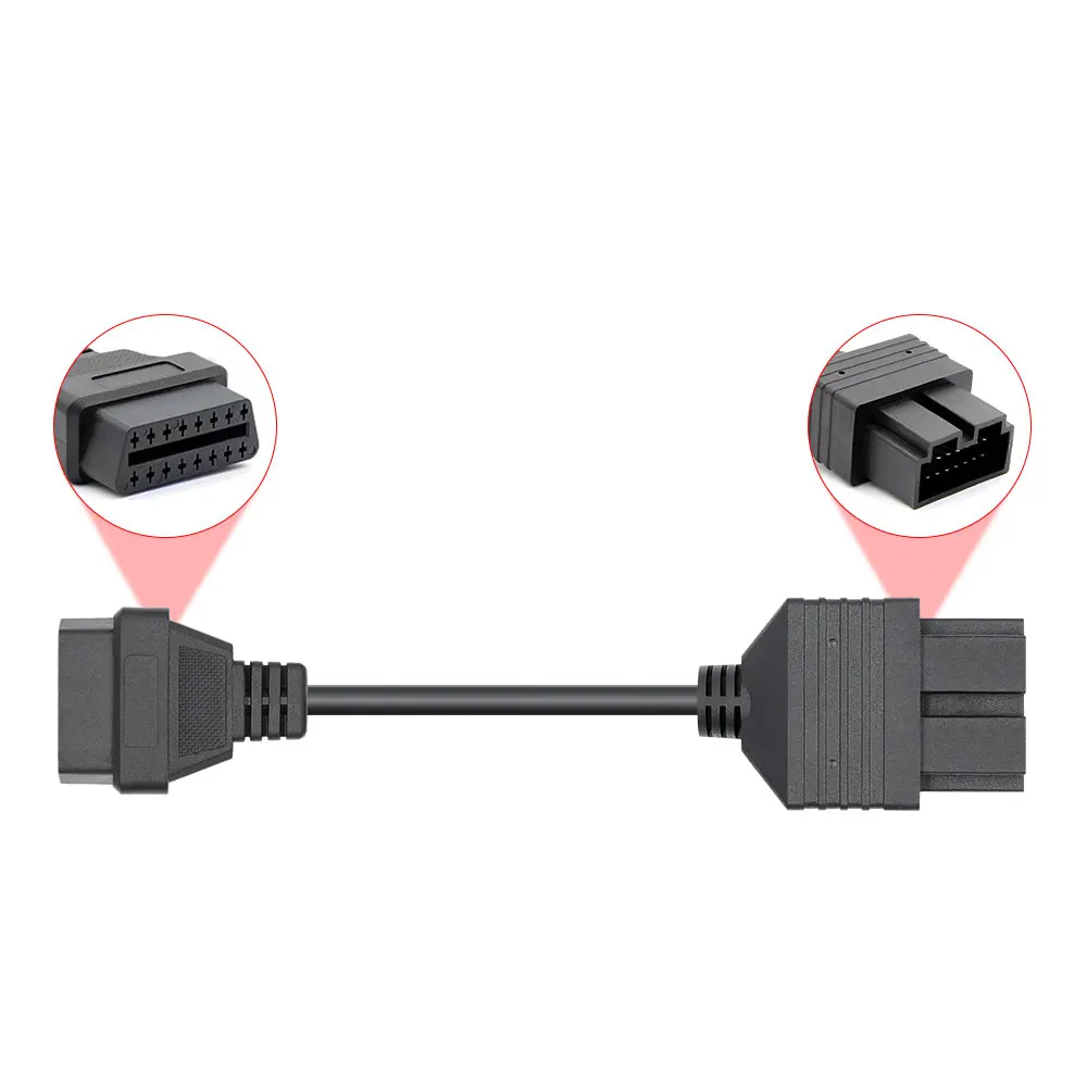 Для KIA 20 pin коннектор адаптер OBD в OBD2 16 pin для KIA старых автомобилей OBD 2 OBD2 автомобильный диагностический инструмент OBD2 удлинитель