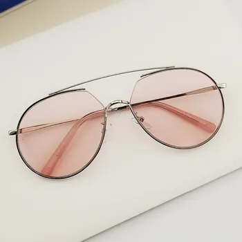 

Metal Frame Classic Sunglasses Unisex Light Personality Fashion Hanging Wire Toad Modeling Round Lens Women's Sunglasses