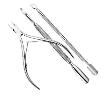 

DIOZO Nail File Cuticle Scissors Nipper Pusher Manicure Tool Remover Cutter Trimmer Nail Art Exfoliating Tools 3/4 pcs Set