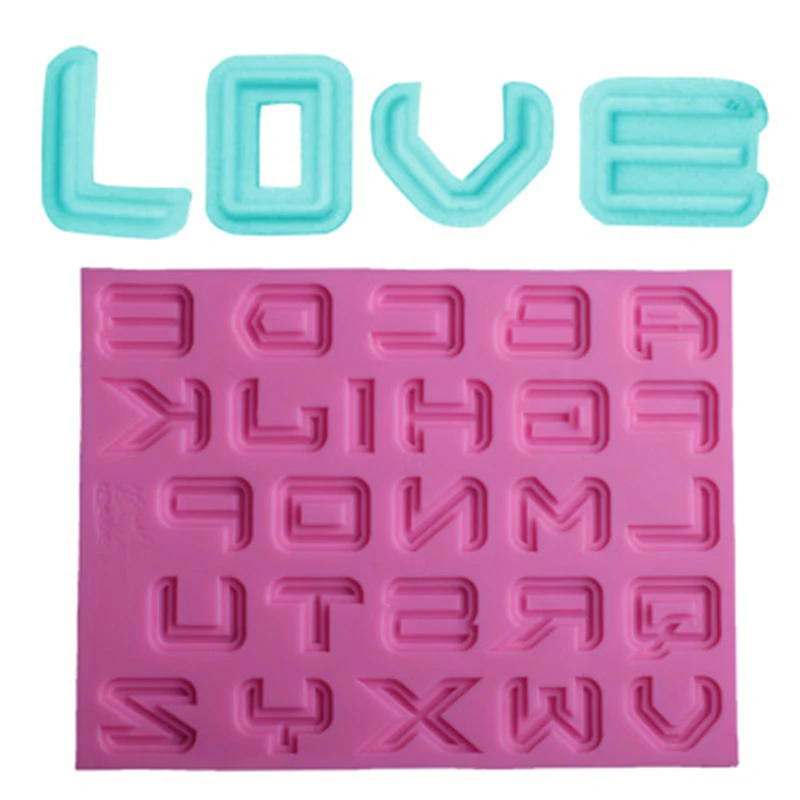 

Uppercase Lowercase Alphanumeric Fondant Silicone Mold Cake Decorating Tool Chocolate Mould Baking Mold Clear Lines Easy Clean