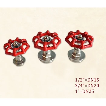 

4Pcs DN15/DN20/DN25 Closet Hat Hanging Hook Loft Valve Retro Cast Iron Wheel Design