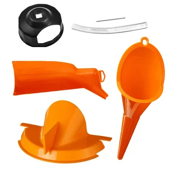 

Crankcase Fill Funnel Fill Primary Case Wrench Orange + Black Accessories