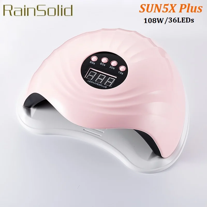 

RainSolid 108W UV Nail Gel Lamp For LED Manicure Lamp SUN Light Nail Polish Dryer for Curing Gels Varnish Professional Nail Lamp