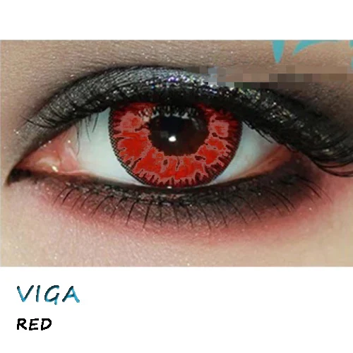 Маленький чехол для макияжа с красивыми глазами - Цвет: VIGA RED