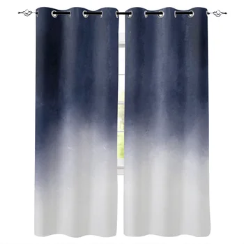 

Kitchen Curtains Indigo Gradient Luxury Curtains Home Living Room Bedroom Item Window Curtain for Living Room
