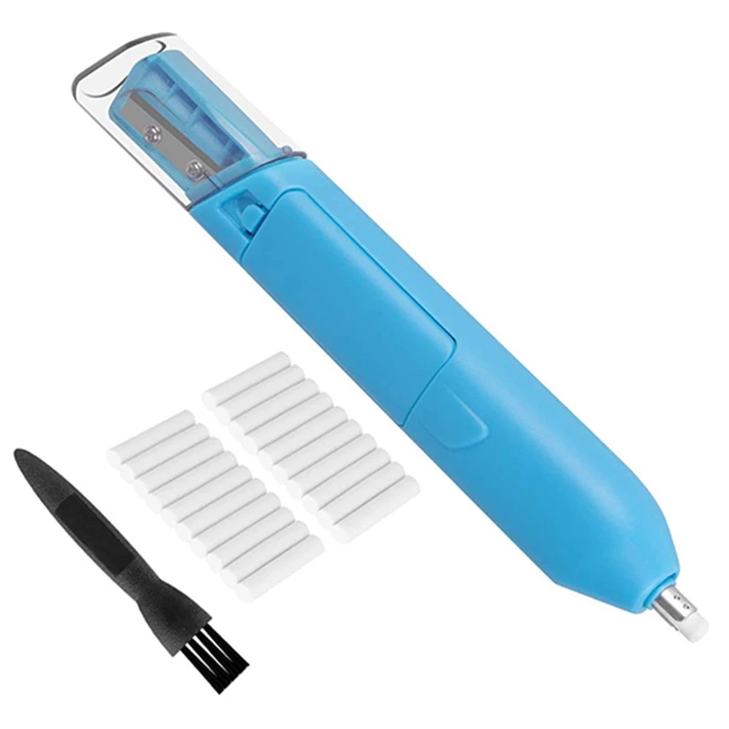Electric Eraser Portable Manual Pencil Sharpener Battery Operated with 20 Refills for Art Drawing Crafts | Канцтовары для офиса и