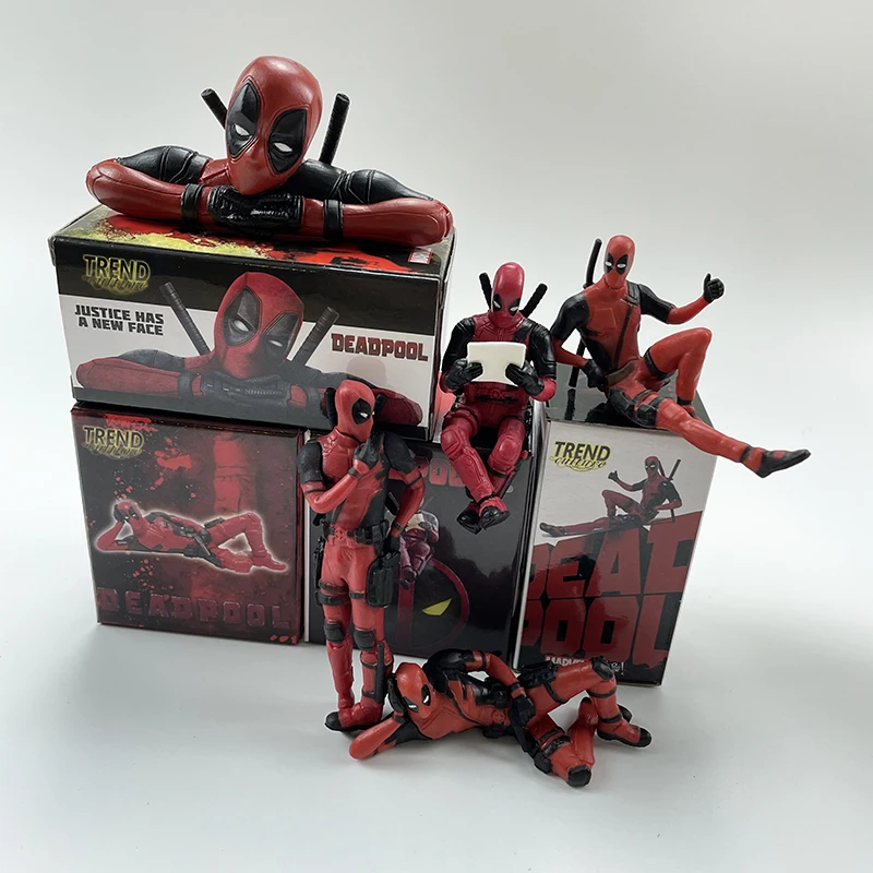 Новинка 2021 украшение для автомобиля из мультфильма Marvel Дэдпул 2 | Игрушки и хобби