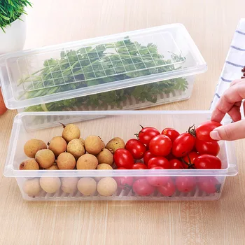 

6*Refrigerator Storage Box Kitchen Fridge Rack Holder Cupboard Drawer Space Saver Organizer Storage Box