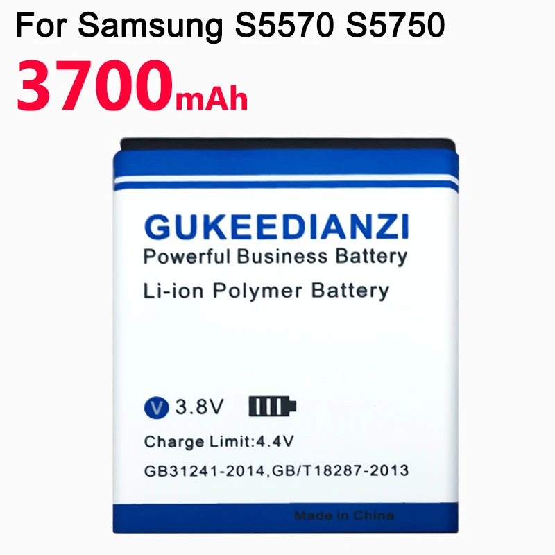 GUKEEDIANZI мобильного телефона Батарея EB494353VU для samsung S5570 S5750 S5330 C6712 S5250 S7230E I559 S5578 3700mAh