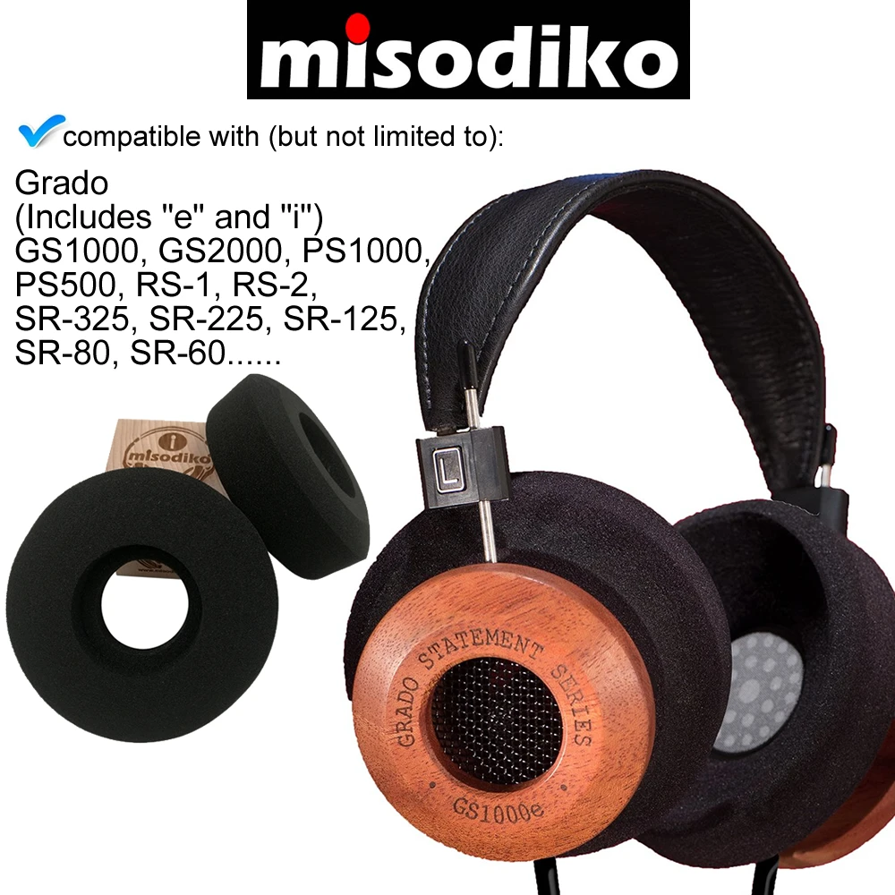 Сменные амбушюры misodiko из пенопласта для Grado GS1000i GS1000e GS2000e PS1000 PS1000e PS500 вкладыши