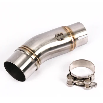 For Kawasaki Ninja400 250 2017-2020 Motorcycle Exhaust Middle Connect Link Pipe Stainless Steel Slop On