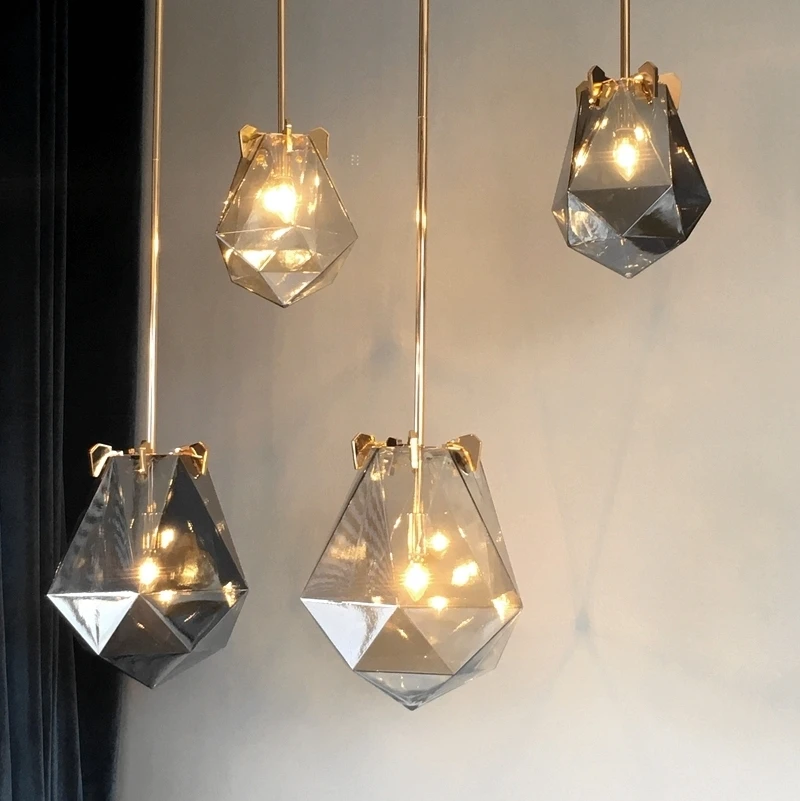 Modern Glass Ball Pendant Lights For Dining Room Indoor Home Kitchen Fixtures Hanging Lamp Bar Restaurant Decor Luminaire Luster | Лампы и