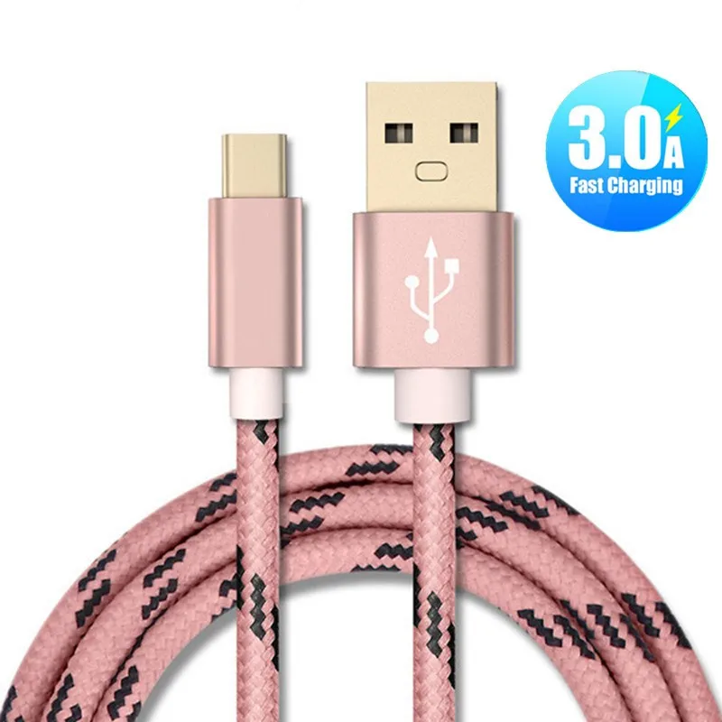 

Faichoy USB Type C Cable for Samsung S9 S8 Fast Charge Type-C Mobile Phone Charging Wire USB C Cable for Xiaomi mi9 Redmi note 7